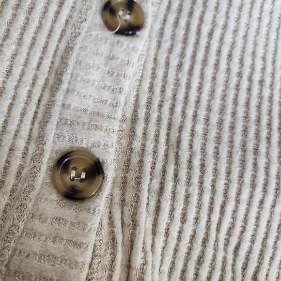 NWT Pink Rose Women's Cardigan‎ V-Neck Waffle Knit Long Sleeves Tie Knot XL - Picture 10 of 14